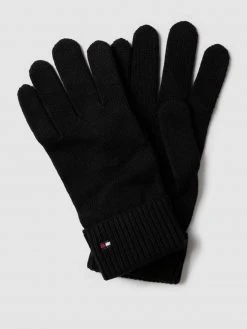 Tommy Hilfiger Handschuhe Mit Label-Stitching Modell 'ESSENTIAL' - Schwarz