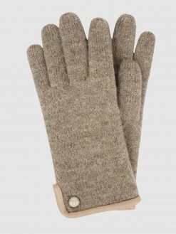 Roeckl Handschuhe Aus Gewalkter Schurwolle - Taupe