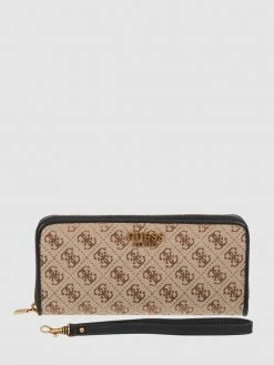 Guess Portemonnaie Mit Logo-Muster - Schwarz