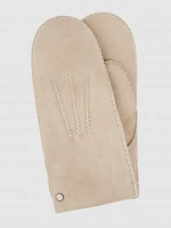 Roeckl Fäustlinge Aus Lammfell - Beige