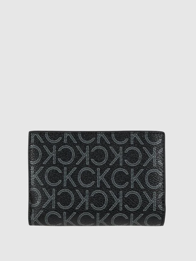 CK Calvin Klein Portemonnaie Mit Logo-Muster - RFID-blocking - Schwarz 3 CK Calvin Klein Portemonnaie Mit Logo-Muster - RFID-blocking - Schwarz – Bild 3
