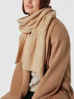Guess Schal Mit Zopfmuster - Beige