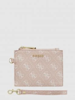 Guess Kartenetui Mit Logo-Muster - Rosa